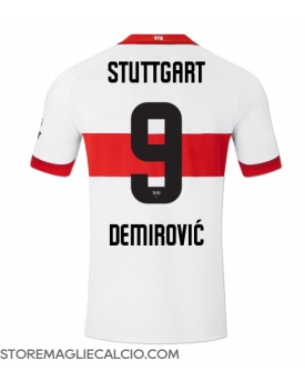 Stuttgart Ermedin Demirovic #9 Maglia Gara Casa Repliche 2024-25 Maniche Corte Stuttgart Ermedin Demirovic #9 Maglia Gara Casa Repliche 2024-25 Maniche Corte